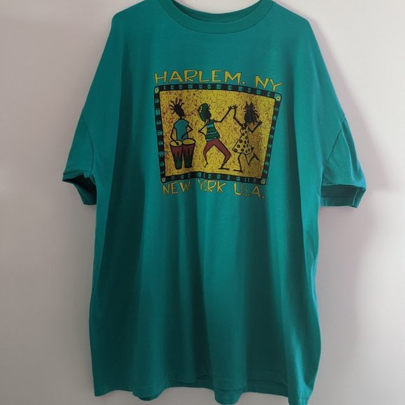 Harlem, NY teal green unisex t-shirt, XXXL - Picture 1 of 5
